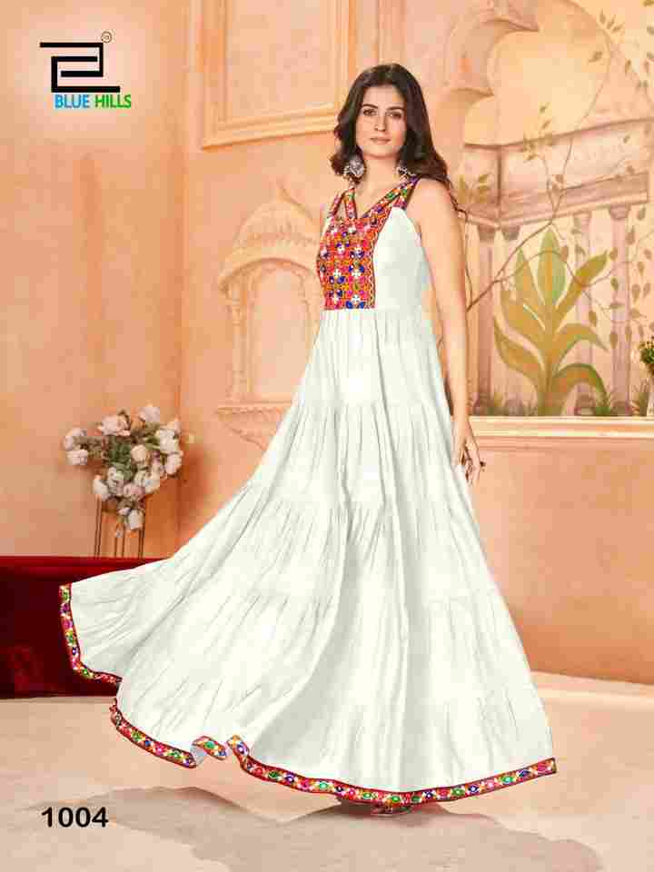 Ghumati Elegance White Gown