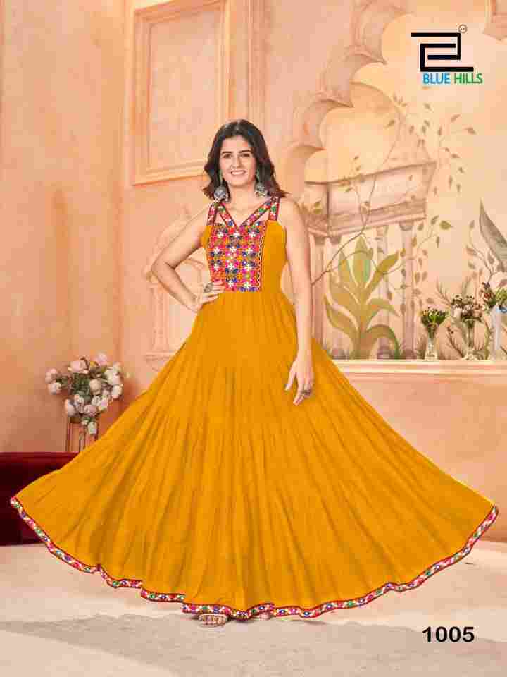 Ghumati Elegance Yellow Gown