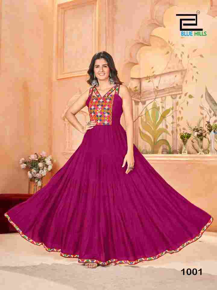 Ghumati Elegance Dark Pink Gown