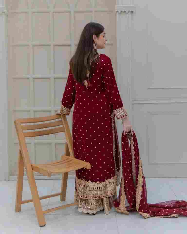 🌿 Heavy Faux georgette Designer Look Top-Dupatta and Fully Stiched Bottom 🌿