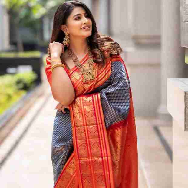 RED BANARASI SOFT SILK SAREE